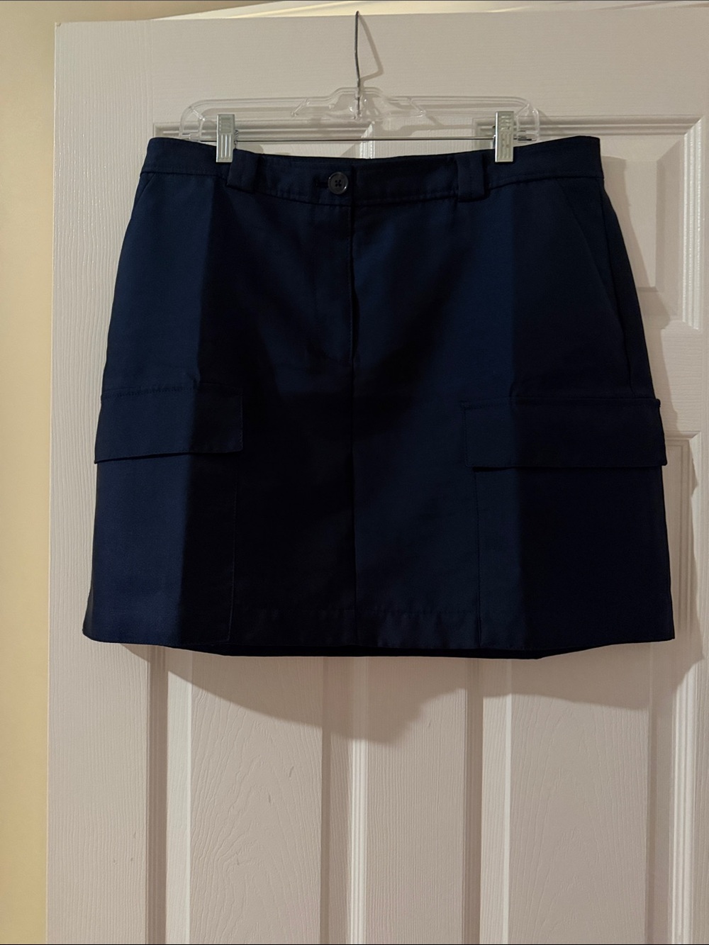 LOFT Navy Mini Skirt with Cargo Pockets